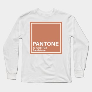 pantone 16-1328 TCX Sandstone Long Sleeve T-Shirt
